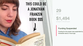 Kickstarter Suspends Funding for Woman Seeking $5K as Fair Pay for Reading Jonathan Franzen